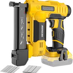 18GA Cordless Brad Nailer for Dewalt 20V Battery (Tool Only), 2 in 1 Cordless Nail Gun with 1000 Nails and 500 Staples, Nail Gun Battery Powered for H