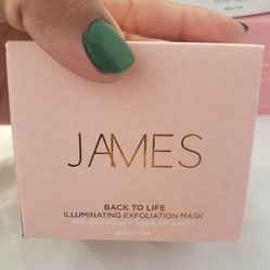 Brand NEW In Box James Cosmetics, Back To Life Illuminating Exfoliation Mask - New Beauty | Color: Pink