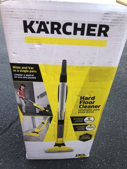 VERY LIGHTLY USED ! IN GREAT CONDITION KARCHER HARD FLOOR CLEANERS!! WIPE AND VAC IN ONE PASS !! GREAT FOR FLOORING..AND TILE