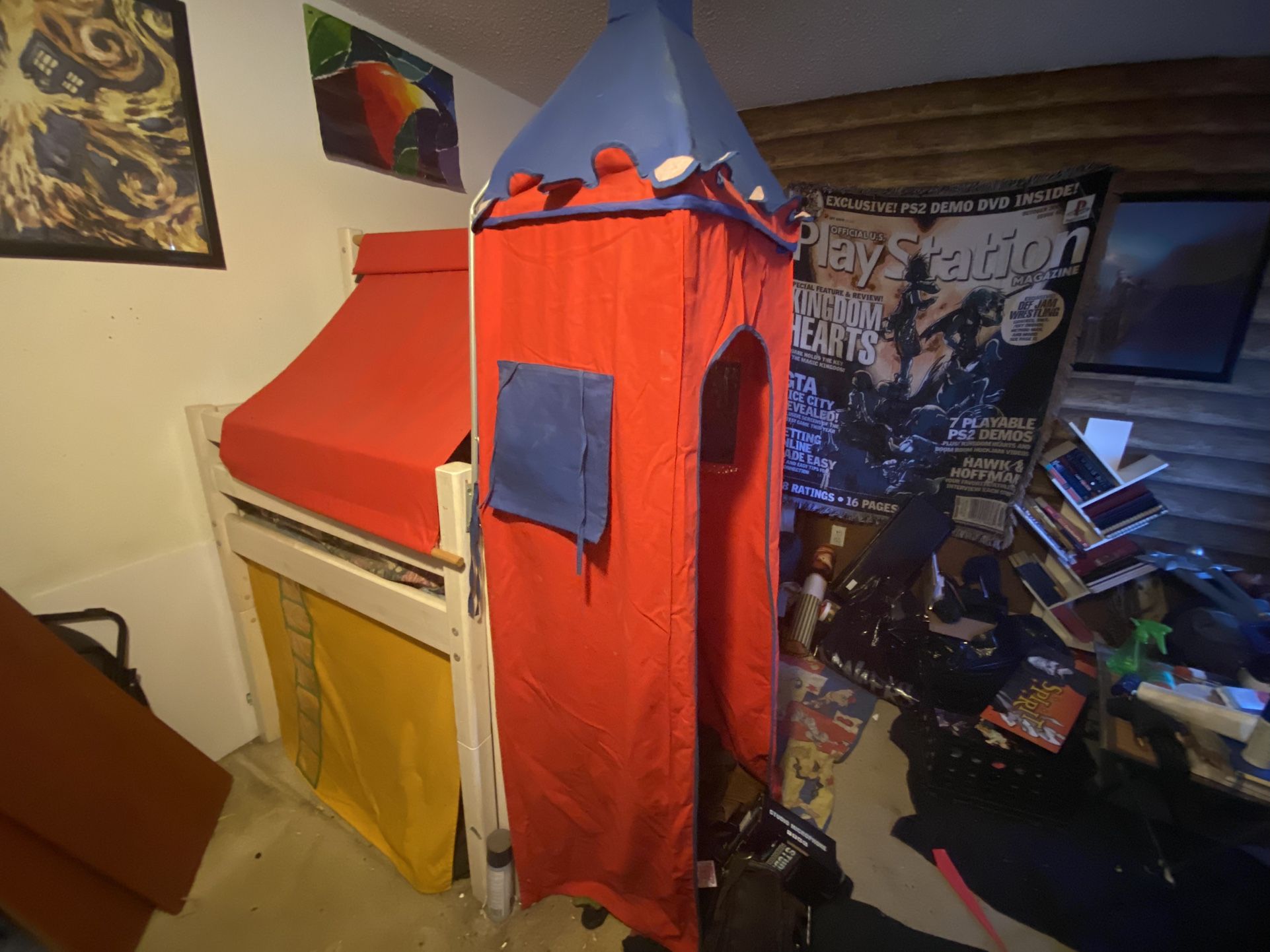 Flexa castle bunk bed w/ slide