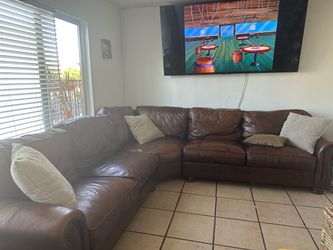 Leather couch