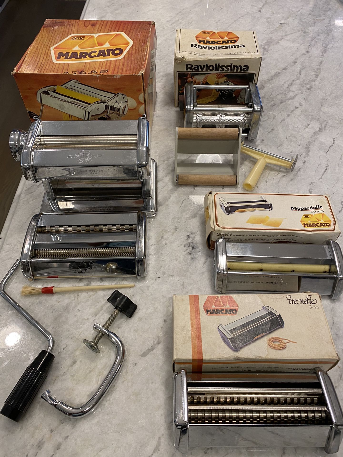 Marcato Atlas 150 Pasta Maker Plus 3 Attachments