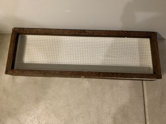 Vintage Large Wood Box Display Case
