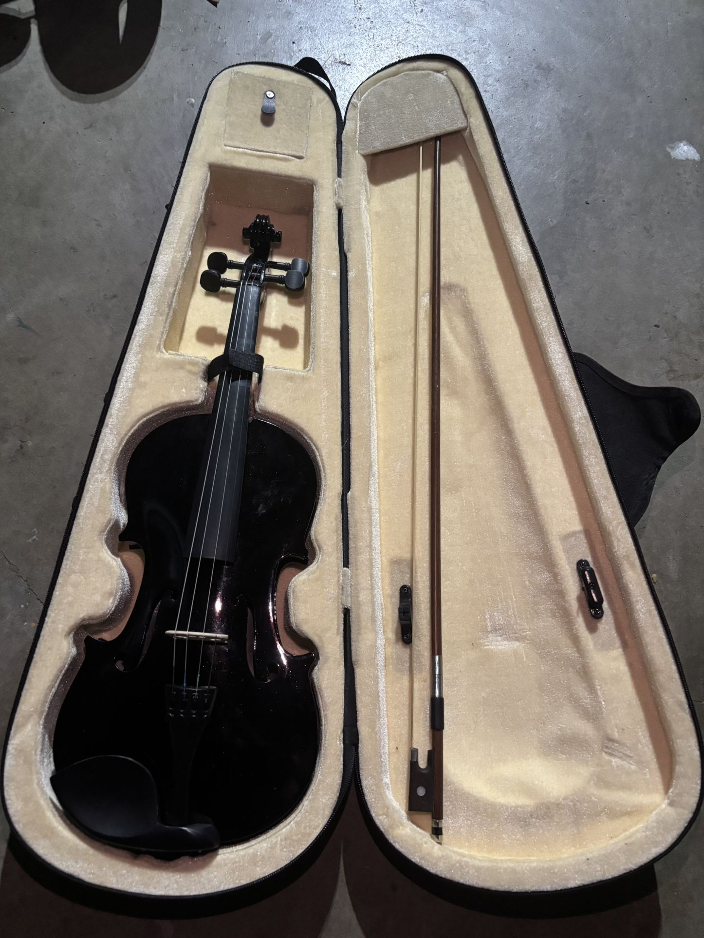 Black HiGloss sparkle Violin