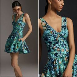 Anthropologie Corset Mini Dress