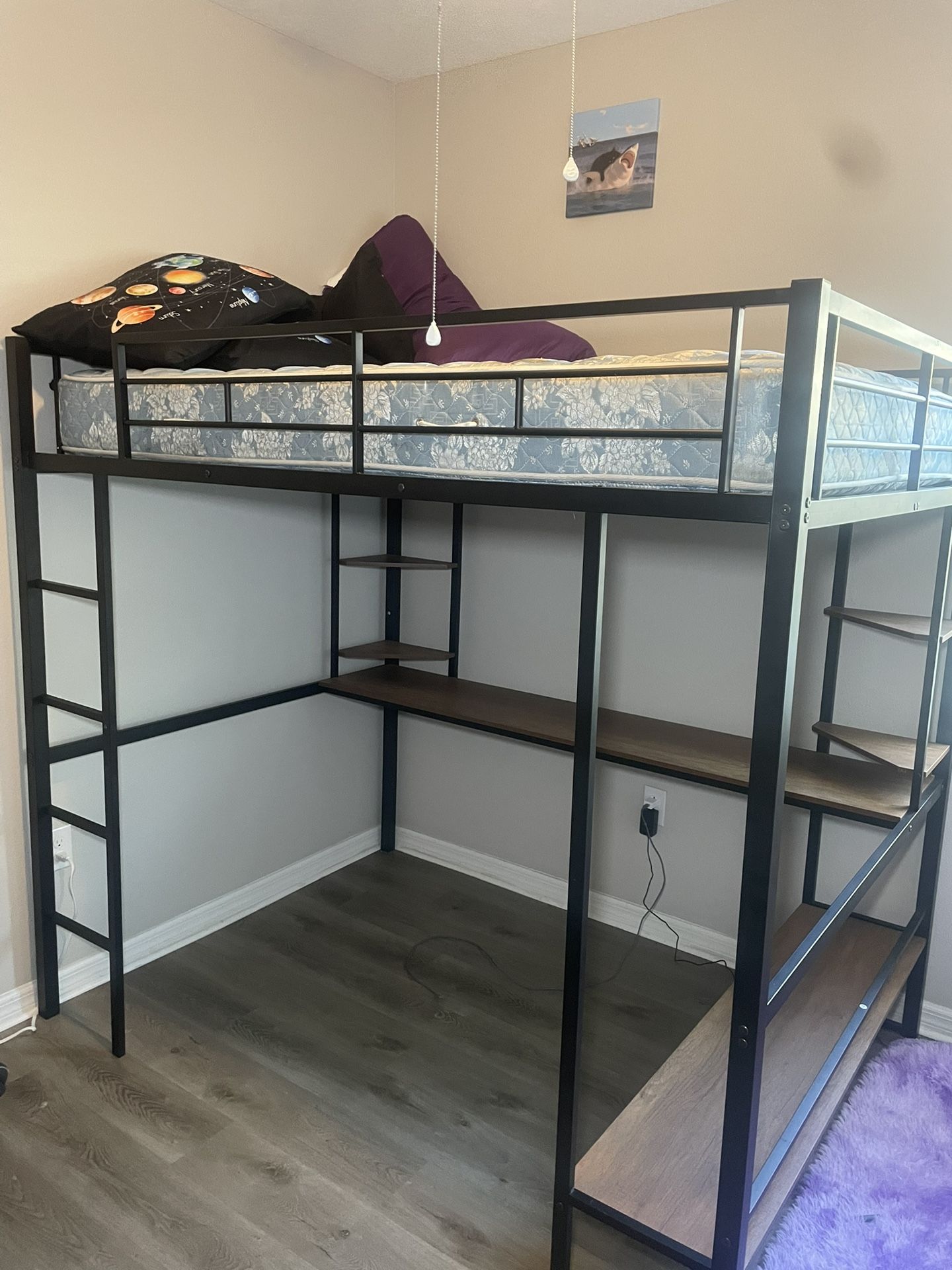 Full Bunk Bed With Desk New