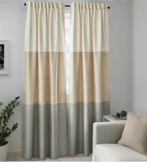 New In Packages 3 Sets BINDVIDE Curtains 6 Panels Total
