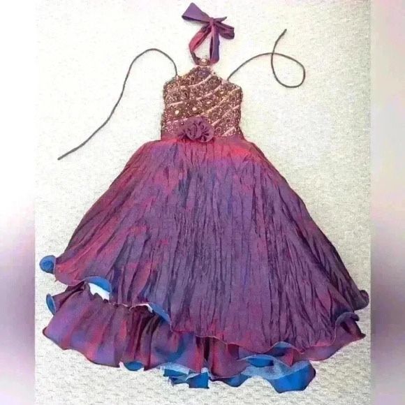 Girls Halter Party Dress - size 3-4