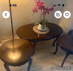 A set of coffee tables