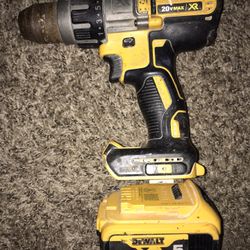 Used Dewalt Power Drill With Battery