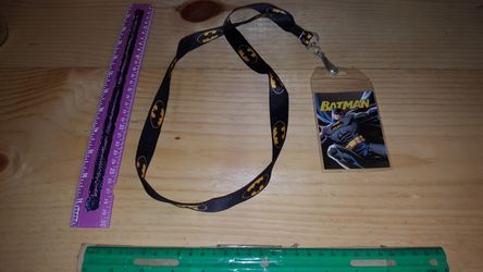 Batman lanyard and id tag