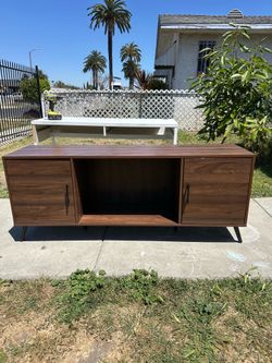 Walnut Walker edison tv stand modern