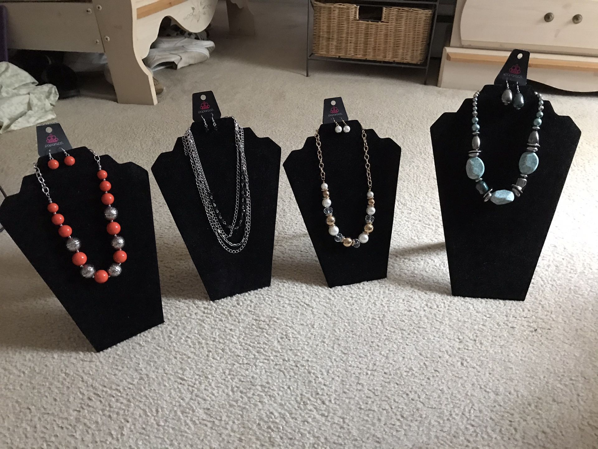 4 necklace sets for 20.00