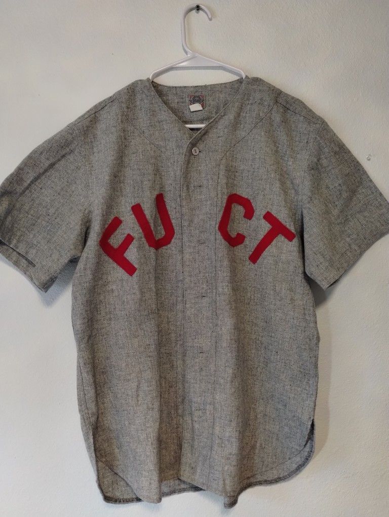 Fuct USA Made Ebbetts Field Wool Baseball Jersey