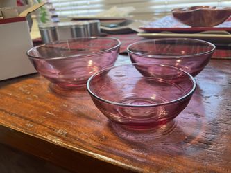 Mauve Snack/sauce Bowls