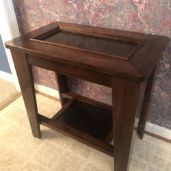 Solid Wood Walnut End Table