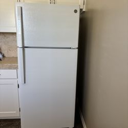 Fridge, stove, microwave