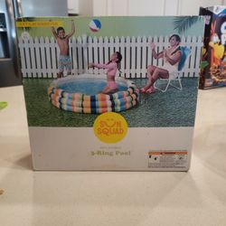 INFLATABLE 3 RING POOL- $5