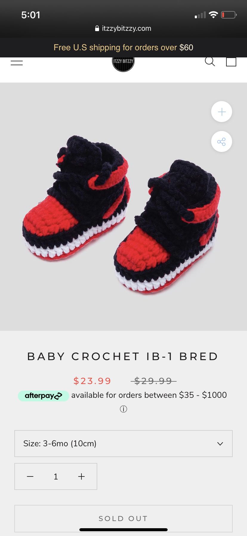 Crochet infant slippers 3 pairs