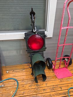 Vintage Traffic Light Signal 3-Section