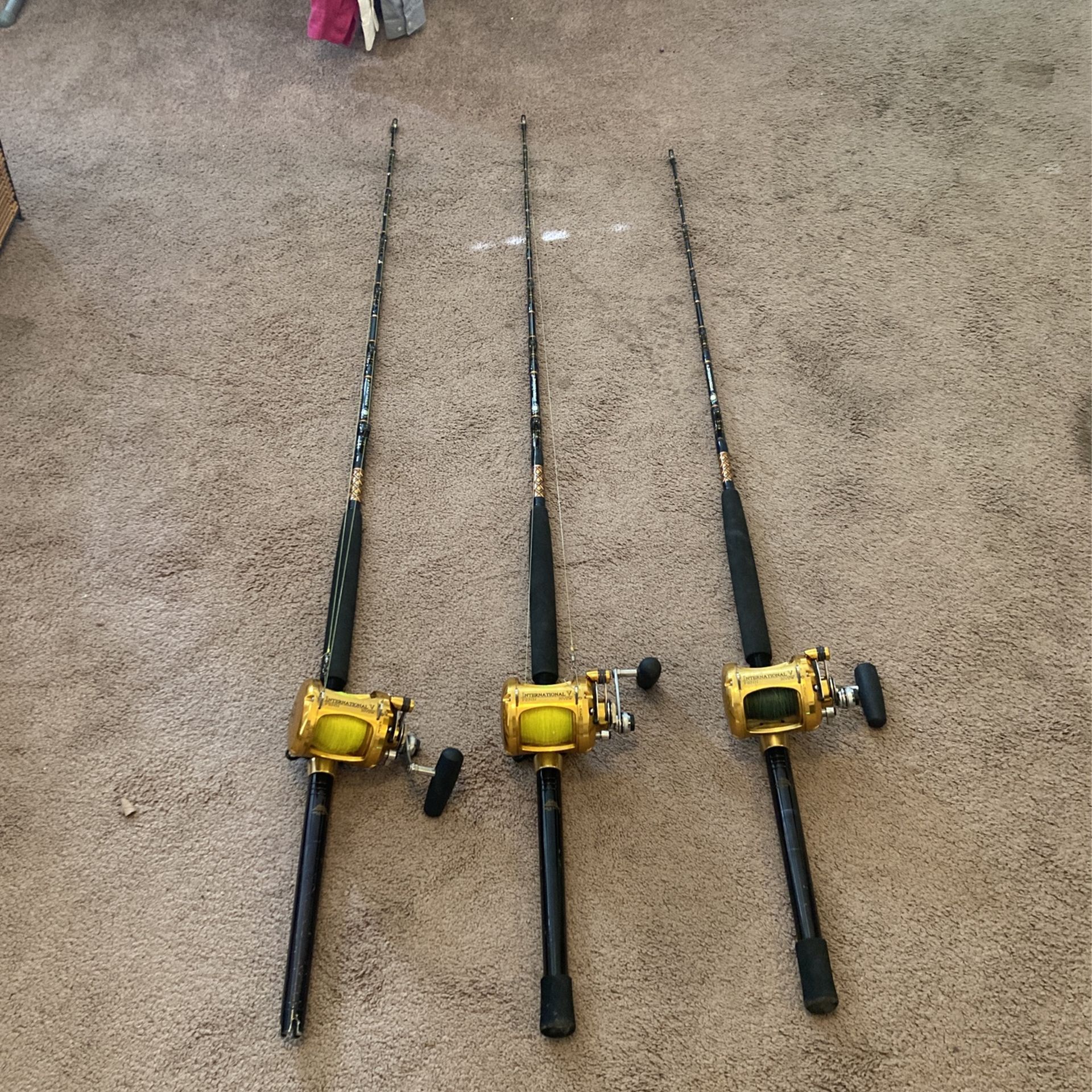 Penn 30 VSW 2-Speed Rod And Reel Combo (x3)
