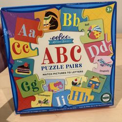Alphabet Puzzle Pairs. Matching Pictures To Letters