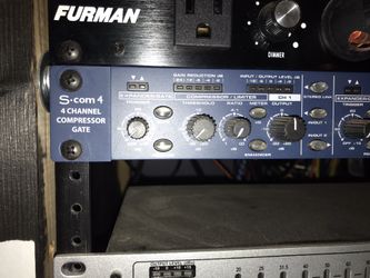 Samson s com 4 channel compressor gate pro audio