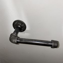 Rustic Pipe Toilet Paper Holder