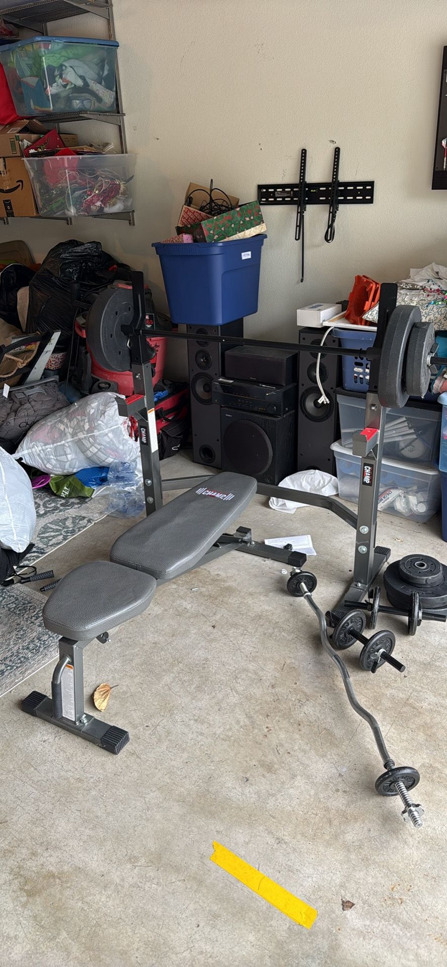 Weight Bench With Curl Bar Practically Brand New $150 Or Best Offer