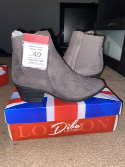 Grey Booties (size 7.5)
