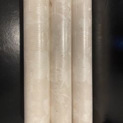 New NOS Vintage Village Prepasted Vinyl Wallpaper Cream Leaf 593035 (3) Double Rolls