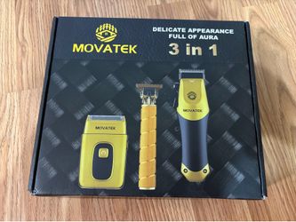 Brand New 3-Piece Rechargeable Hair Clipper & Trimmer Set