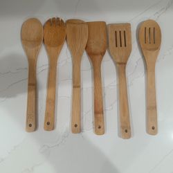 6-Piece Bamboo Kitchen Utensil Set