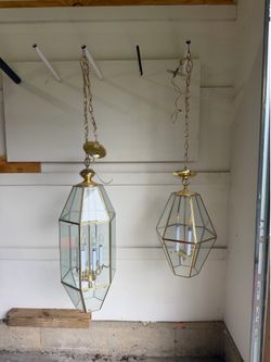 Vintage set of 2 Chandeliers