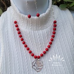 Sterling Silver 925 Necklace And Earrings