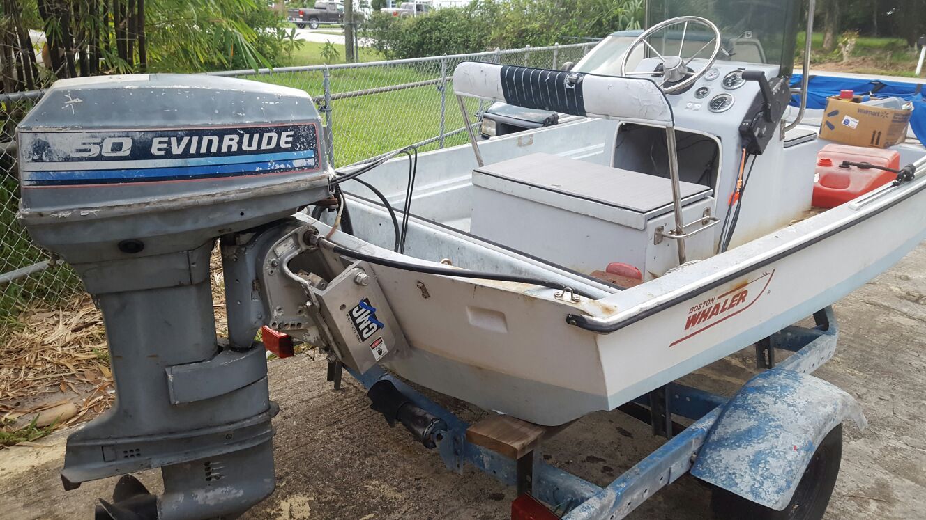 13 ft boston whaler center console