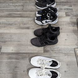 Four Pairs Of Shoes Nike Puma Adidas