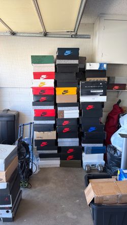 Empty Nike shoe box’s