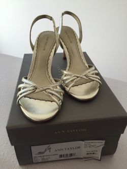 Gold Ann Taylor heels