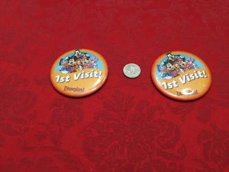 Disneyland 1st Visit pin $5 For Both