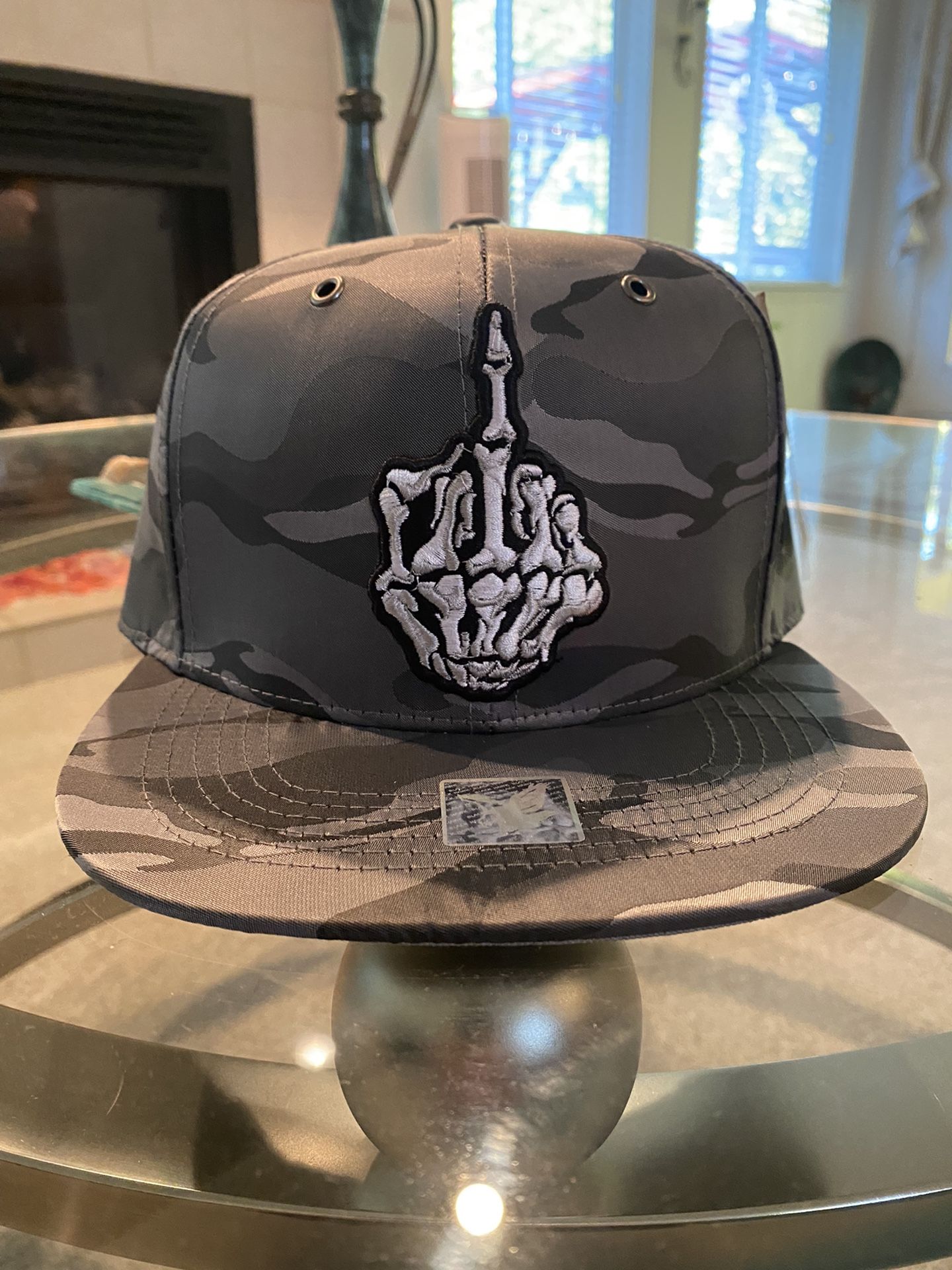Gray Combo Brand New Baseball Snap Back Flat Brim Hat 