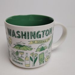 Starbucks Washington 2017 Been There Series 14 oz. Ceramic Coffee Mug
