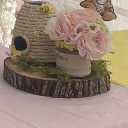 Winnie The Pooh Baby Shower Center Pieces