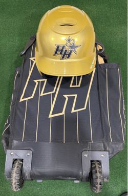Boombah rolling bag and Helmet customized for Hollywood Hills (Rotary Park)