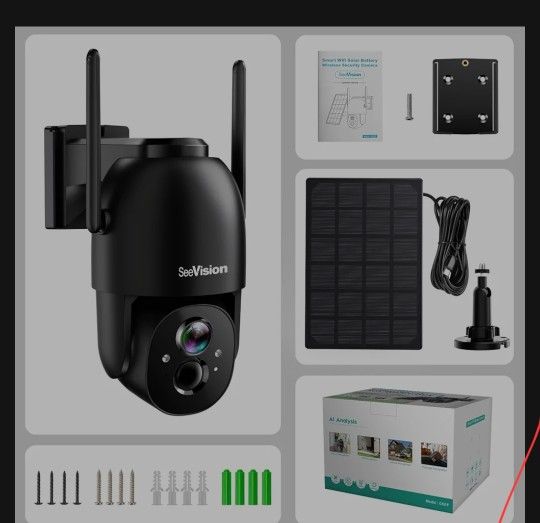 4g lte pan tilt security camera solar power