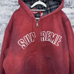 supreme reflective arc work jacket 