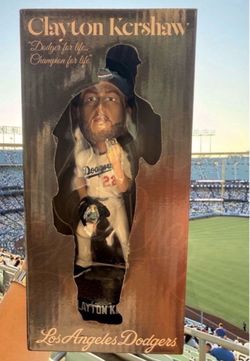 Clayton Kershaw 2026 “Last Game” Bobblehead LA Dodgers SGA 8/14/26 NEW IN BOX!