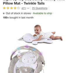 Ingenuity InLighten Baby Bouncer Seat, Light Up Toy Bar