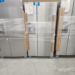 Whirlpool 33" Wide Stainless Steel Fridge