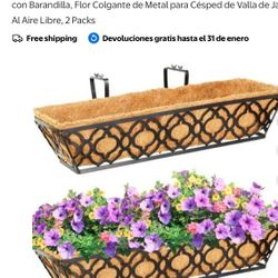 Metal Window Box Planter